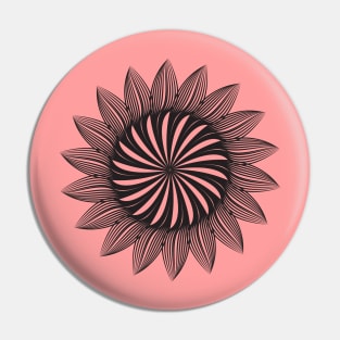 Abstract Flower Pin