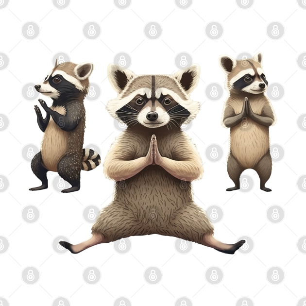 My Yoga Raccoon Master by Raccool