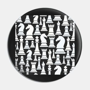 Chess Pattern Game Pieces Pin