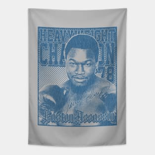 Larry Holmes Distressed Look Navy Tapestry