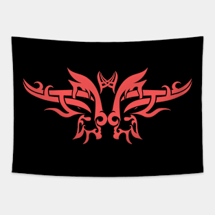 Demonic Tattoo Art Design Tapestry