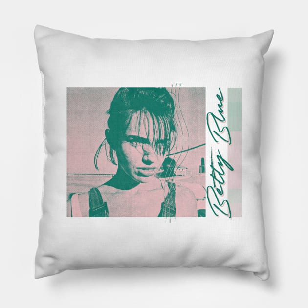 Betty Blue / / 80s Aesthetic Fan Art Design Pillow by unknown_pleasures