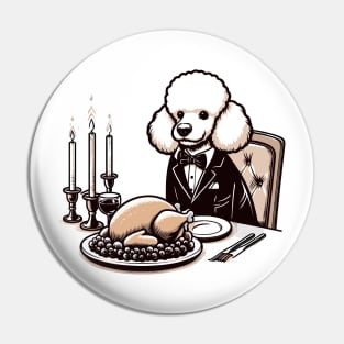 Poodle Thanksgiving Pin