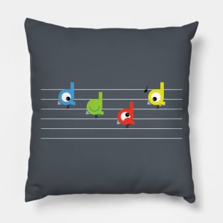 Birds on a wire Pillow