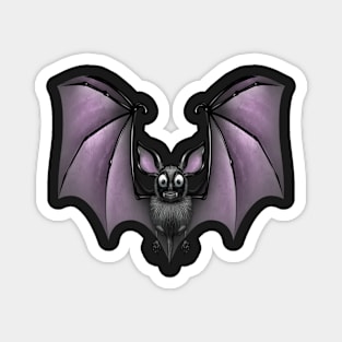 Bat on Black Background Magnet