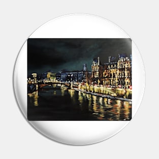 The Seine at night Pin