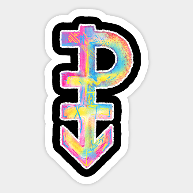 Pansexual Streetwear Graffiti Hand Drawn Symbol Pansexual Symbol Aufkleber Teepublic De