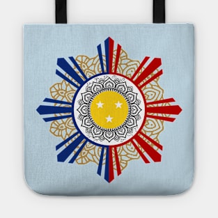 Philippine Sun / Baybayin word Pilipinas kung Mahal (I Love Philippines) Tote