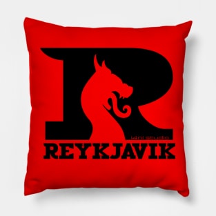 Viking Dragon of Reykjavik, Iceland Pillow