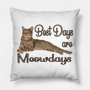 Best Days Are Meowdays Pillow