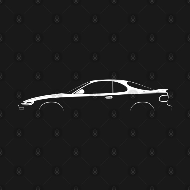 Toyota Celica GT (T180) Silhouette by Car-Silhouettes