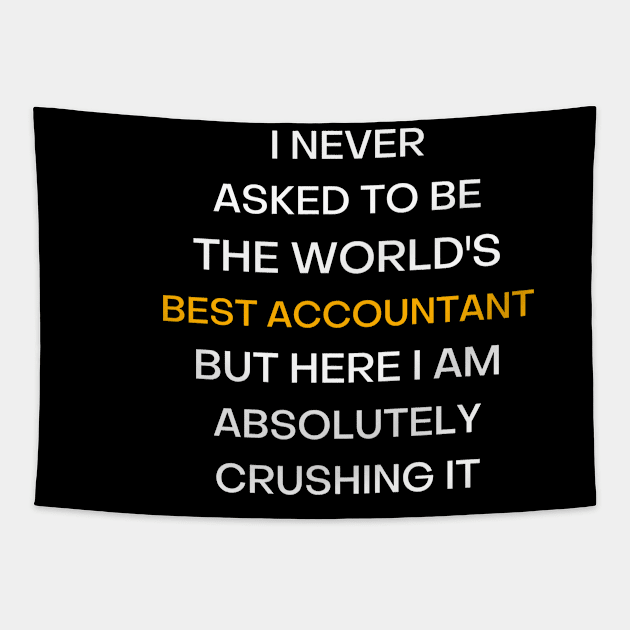 best Accountant ever Tapestry by UniqueStyle