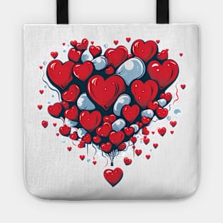 Heart-Shaped Balloon Extravaganza Tote