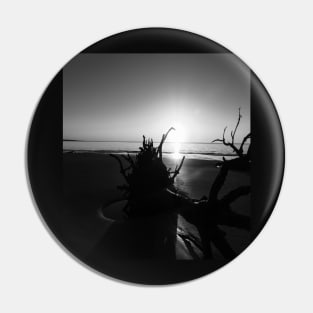 Black and White Sunrise Pin