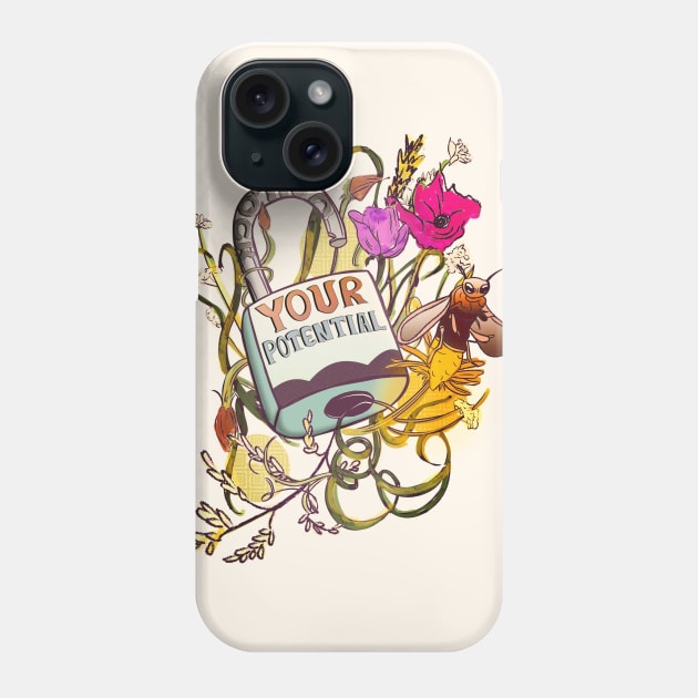 Unlock Your Potential Phone Case by minniemorrisart