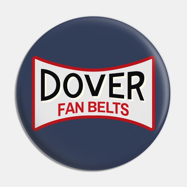Dover Fan Belts (Original Design - Dark Blue Pin by jepegdesign