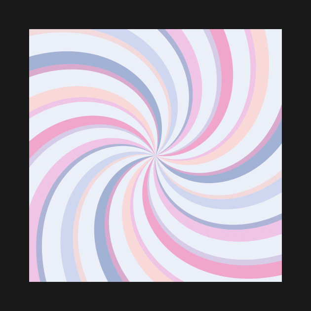 Swirls Pink Blue Peach by Cato99