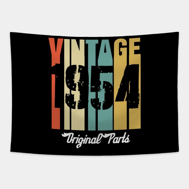 Vintage 1954 Original Parts Retro Vintage Birthday Gifts 66s Tapestry by nzbworld