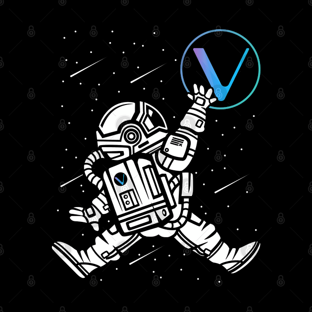 Astronaut Vechain Crypto VET Coin To The Moon Token Cryptocurrency Wallet Birthday Gift For Men Women Kids by Thingking About