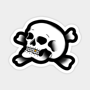 HomeSchoolTattoo Skull and Crossbones Magnet