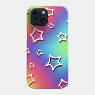 Rainbow Stars Design Phone Case
