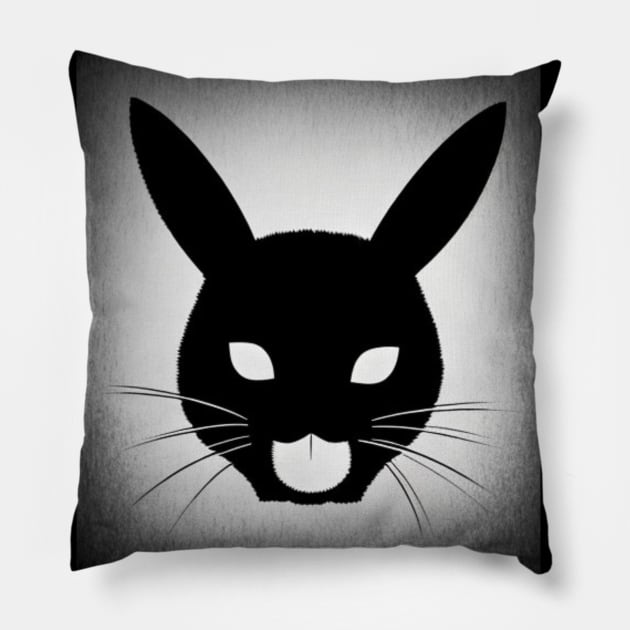 Bunny Enigma Pillow by Skandynavia Cora