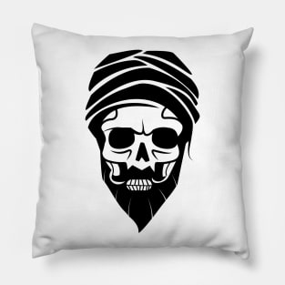 Skull Wearing Turban Pillow