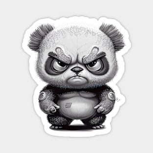 Panda Cute Adorable Humorous Illustration Magnet