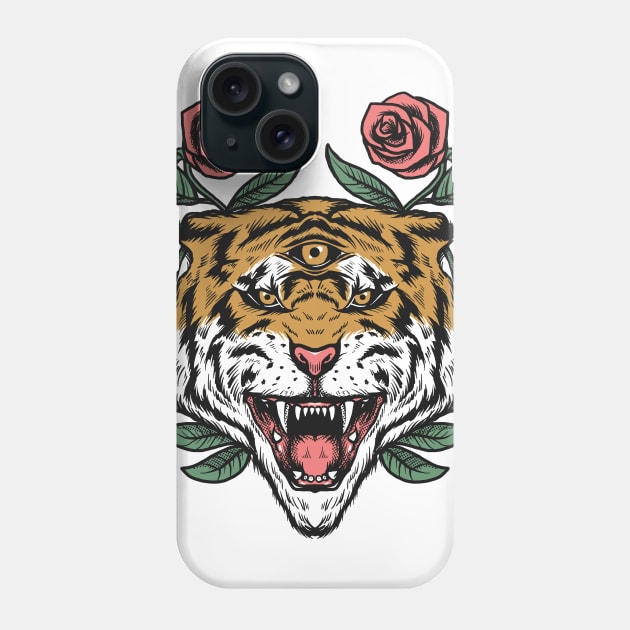 Tiger Phone Case by Luckyart11