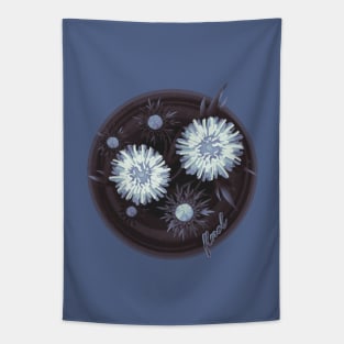 Blue asters Tapestry