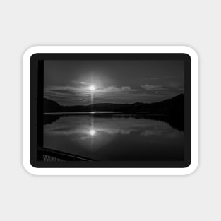 Sunset in Black and White Magnet