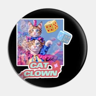 Cat Clown,Cat Joker,Cat Miaw Lover Pin