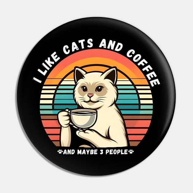 I like cats and coffee Pin by Rizstor