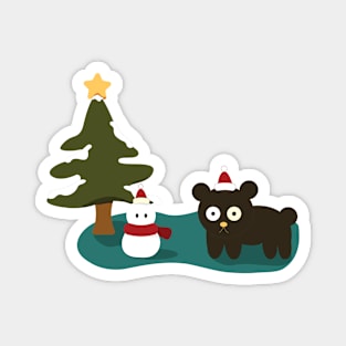 Christmas and xmas cute character Magnet