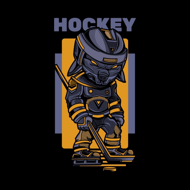 Hockey / Urban Streetwear / Hockey Fan / Hockey Player Design by Redboy