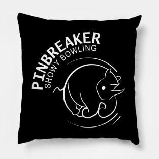 Pinbreaker- Showy Bowling (white) Pillow