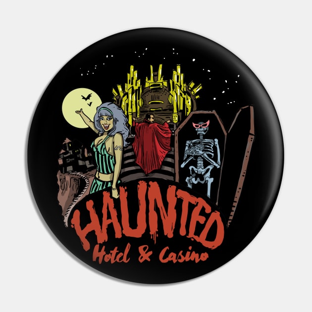 Haunted Hotel & Casino Pin by Lambdog comics!