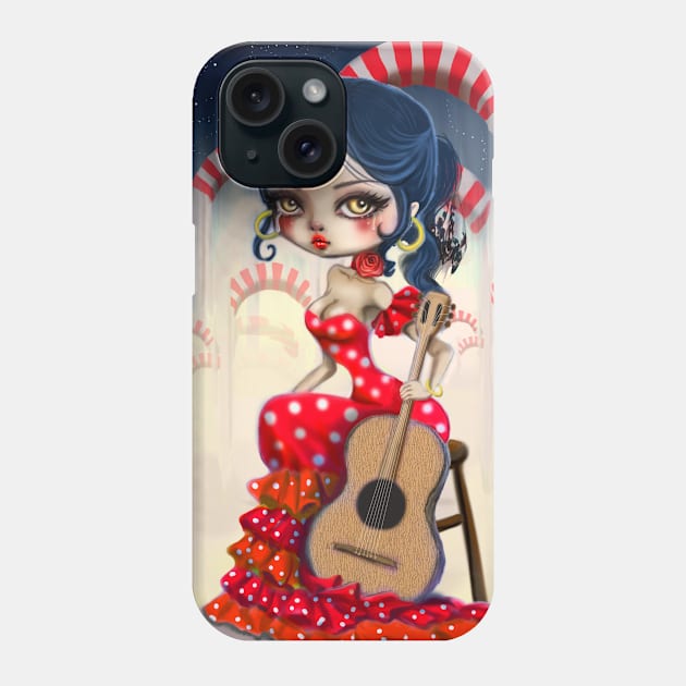 flamenco dancer Phone Case by mapetitepoupee