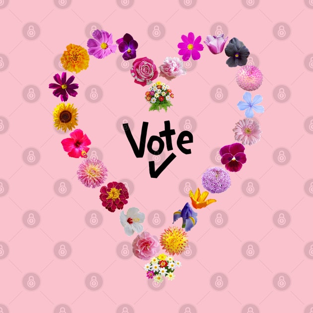 Floral Heart Vote by ellenhenryart