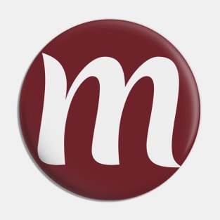 Letter M Lower Case m Alphabet Pin