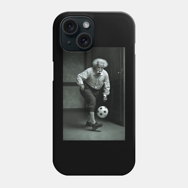 Einstein Kicks It Up: The Football Genius 7 Phone Case by MAPublishings