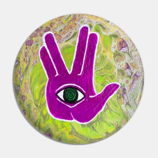 Rezz Eye Purple Pin