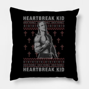 Shawn Michaels Heartbreak Kid Christmas Ugly Pillow