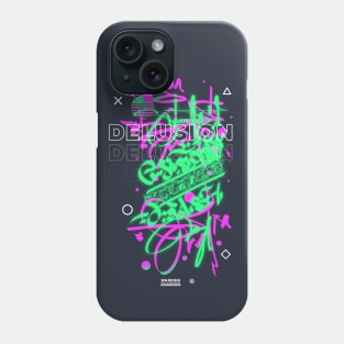 DELUSION | RETROWAVE GRAFFITI Phone Case