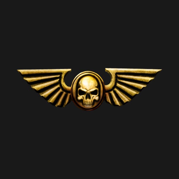 Imperial Skull and Wings Gold by SimonBreeze