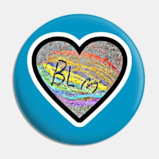 BLM 🖤 Pride - Double Sticker Black - Double-sided Pin