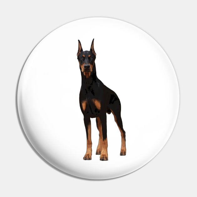 Doberman Pinscher Dog Elegance Pin by ElegantCat