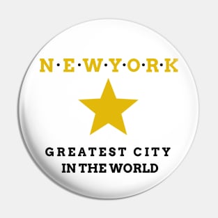 Hamilton Greatest City in the World New York Pin