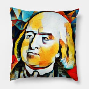 Jeremy Bentham Abstract Portrait | Jeremy Bentham Artwork 2 Pillow