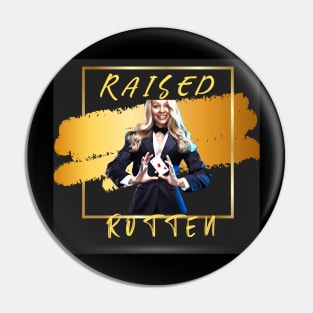 Raised Rotten (Tuxedo Girl doing card trick) Pin